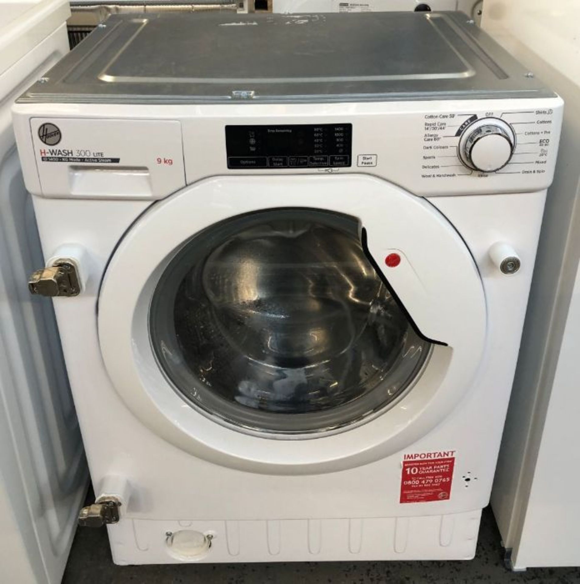 HOOVER H-WASH 300 HBWS 48D1E-80 INTEGRATED WASHING MACHINE