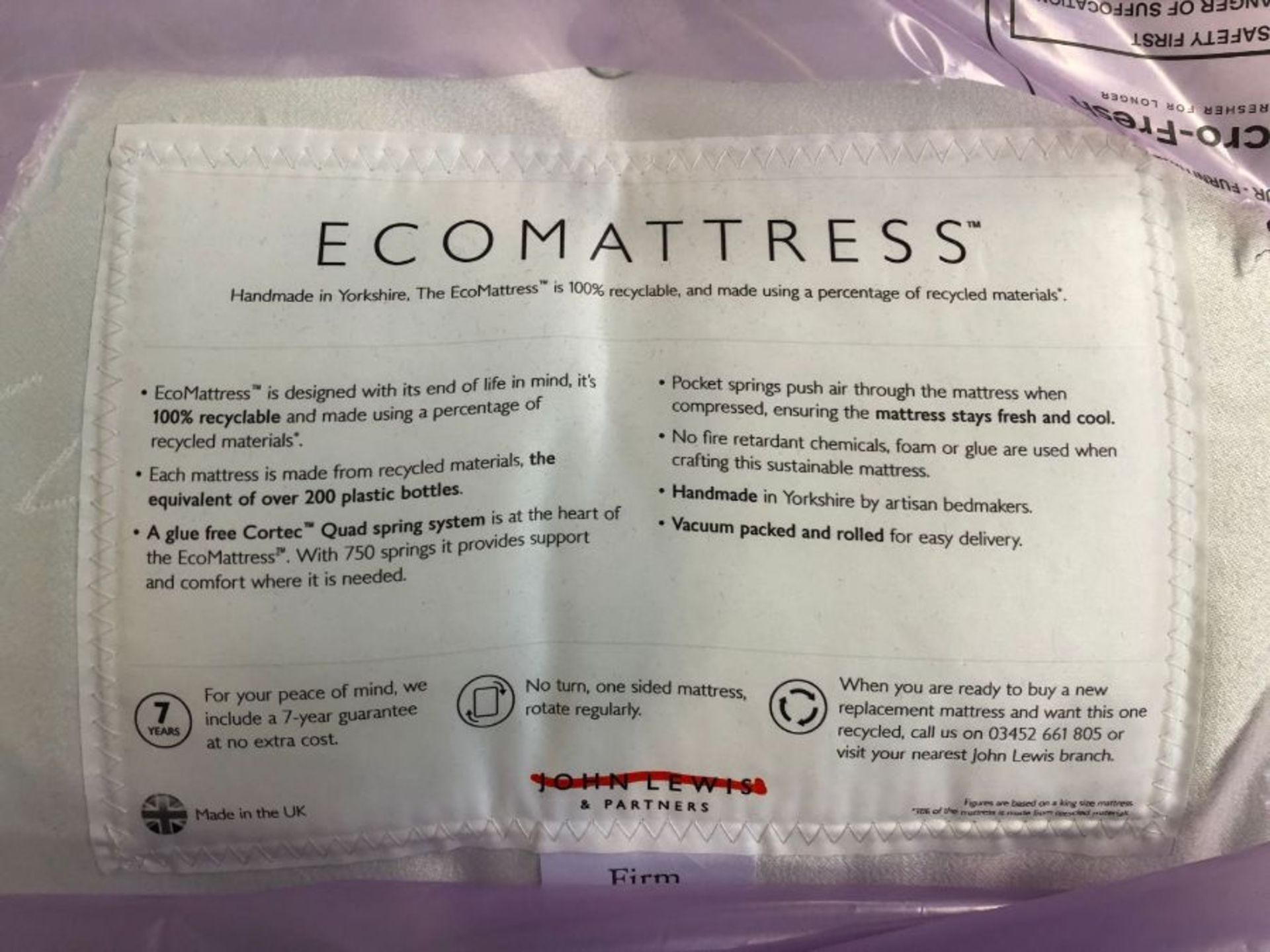 JOHN LEWIS EcoMattress, KING SIZE