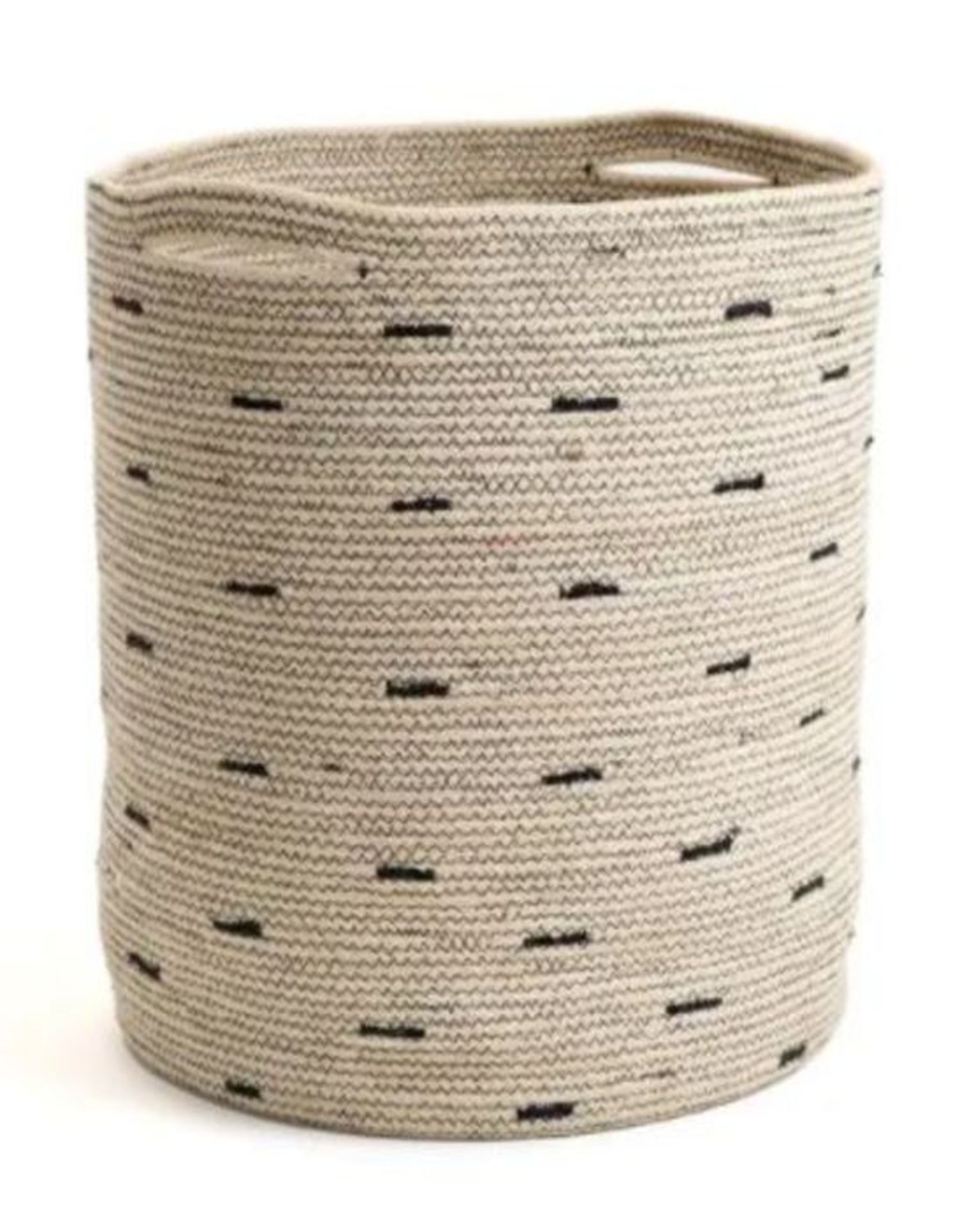 1 X LA REDOUTE FELICIA JUTE LAUNDRY BASKET / GRADE A / RRP £60.00