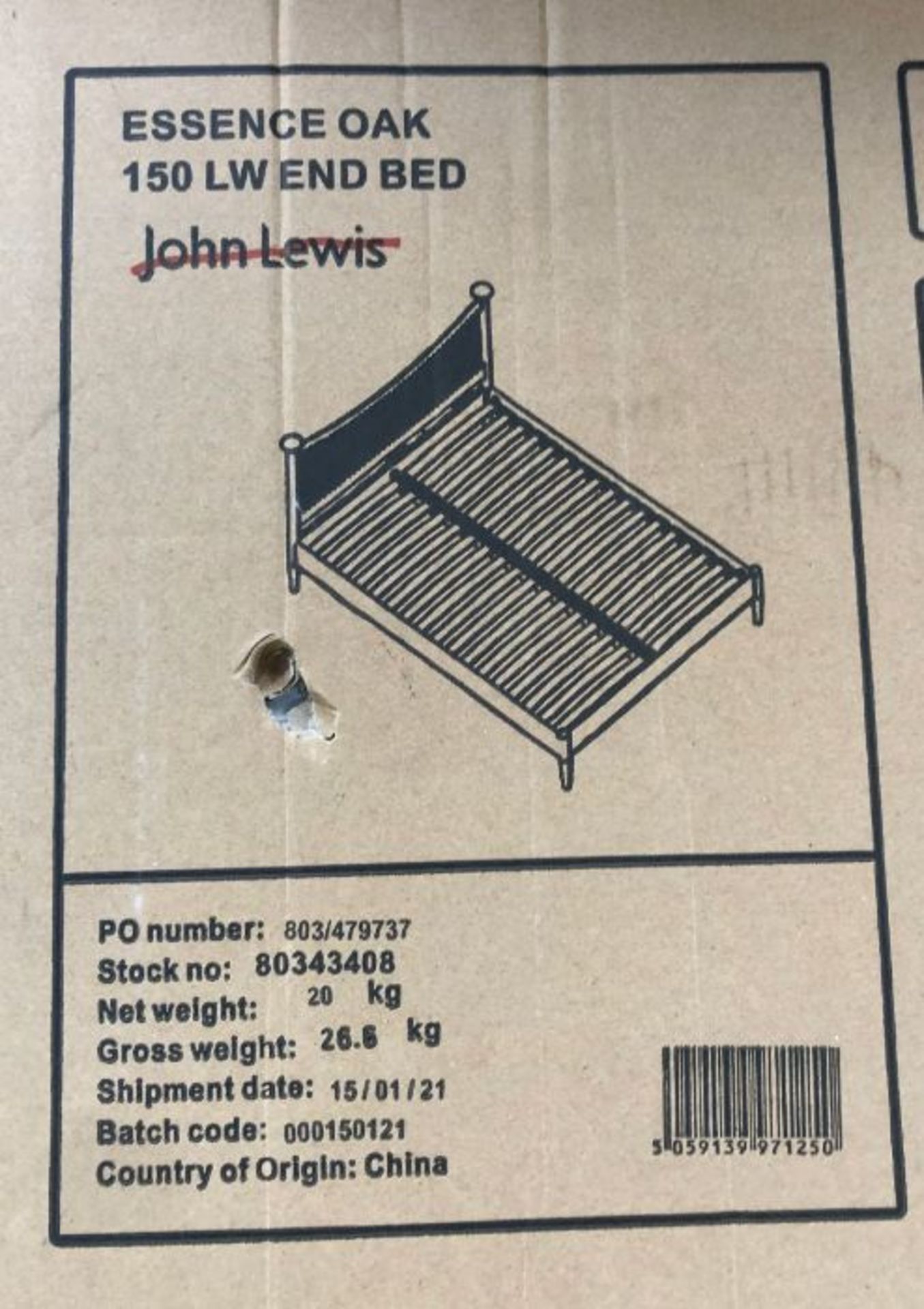 JOHN LEWIS ESSENCE BED FRAME, KING SIZE, OAK