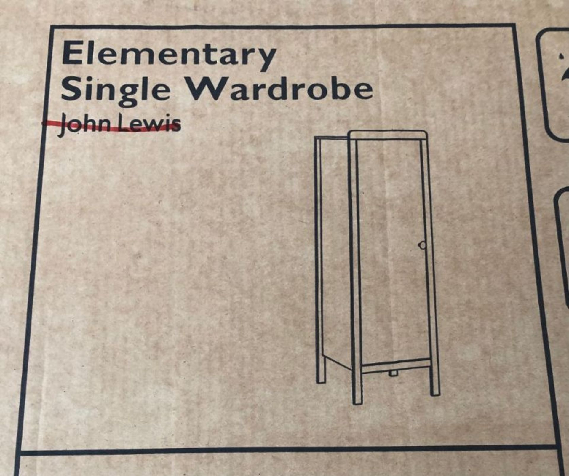 JOHN LEWIS ELEMENTARY SINGLE WARDROBE