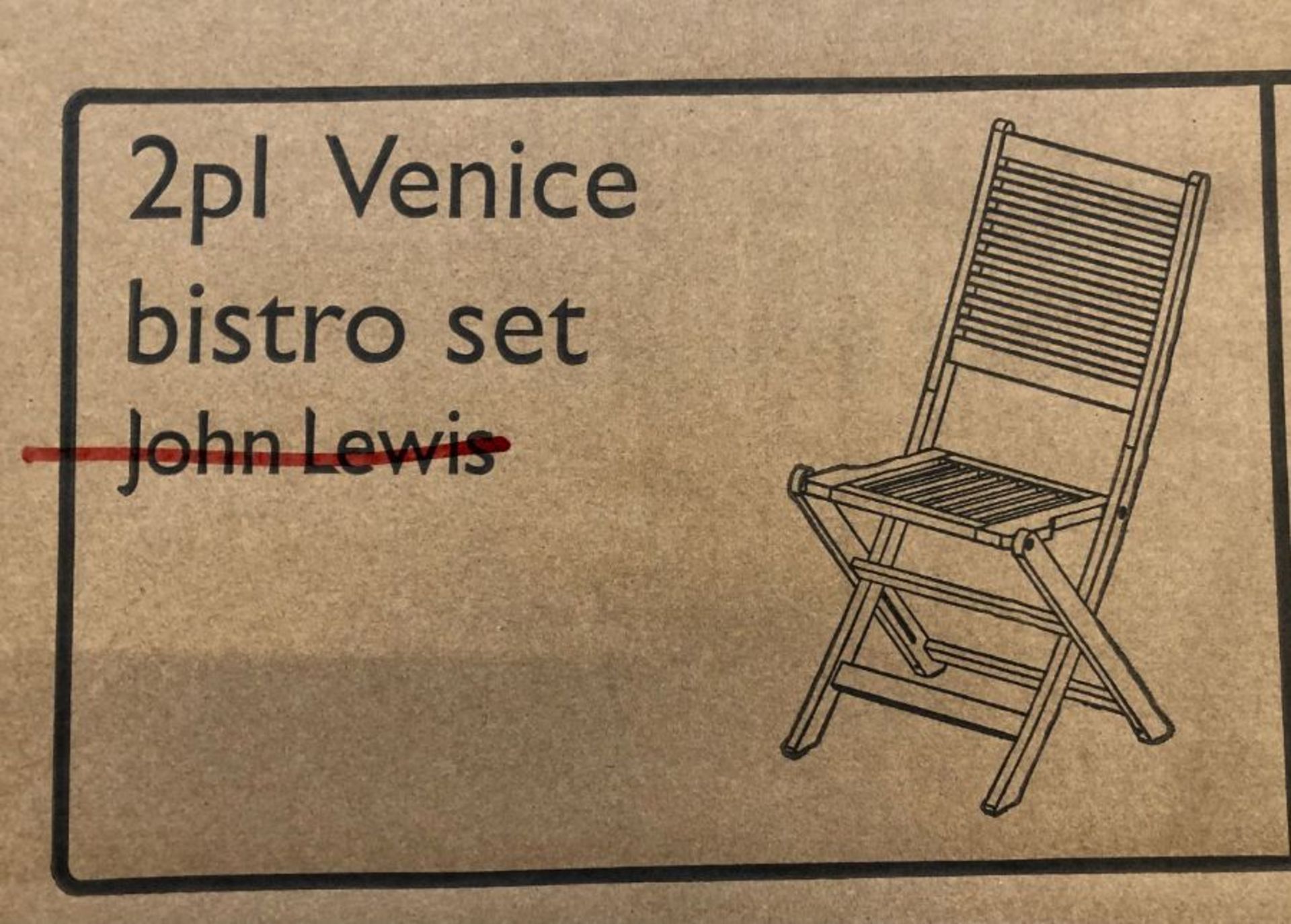 JOHN LEWIS VENICE GARDEN BISTRO SET