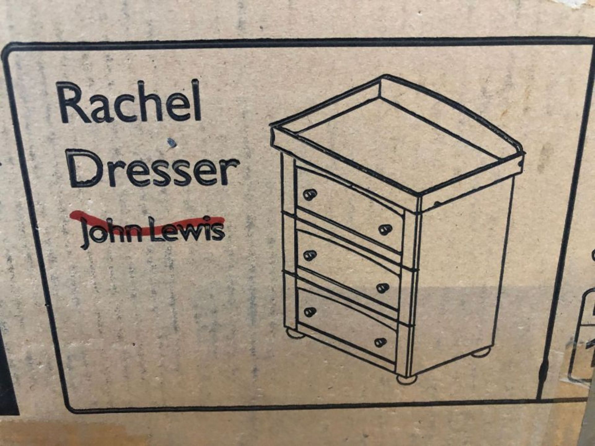 JOHN LEWIS RACHEL DRESSER IN WHITE