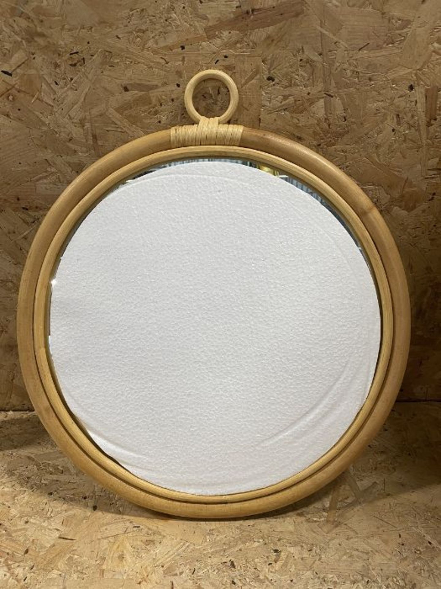 1 X LA REDOUTE BAMBOO MIRROR / GRADE A / RRP £55.00