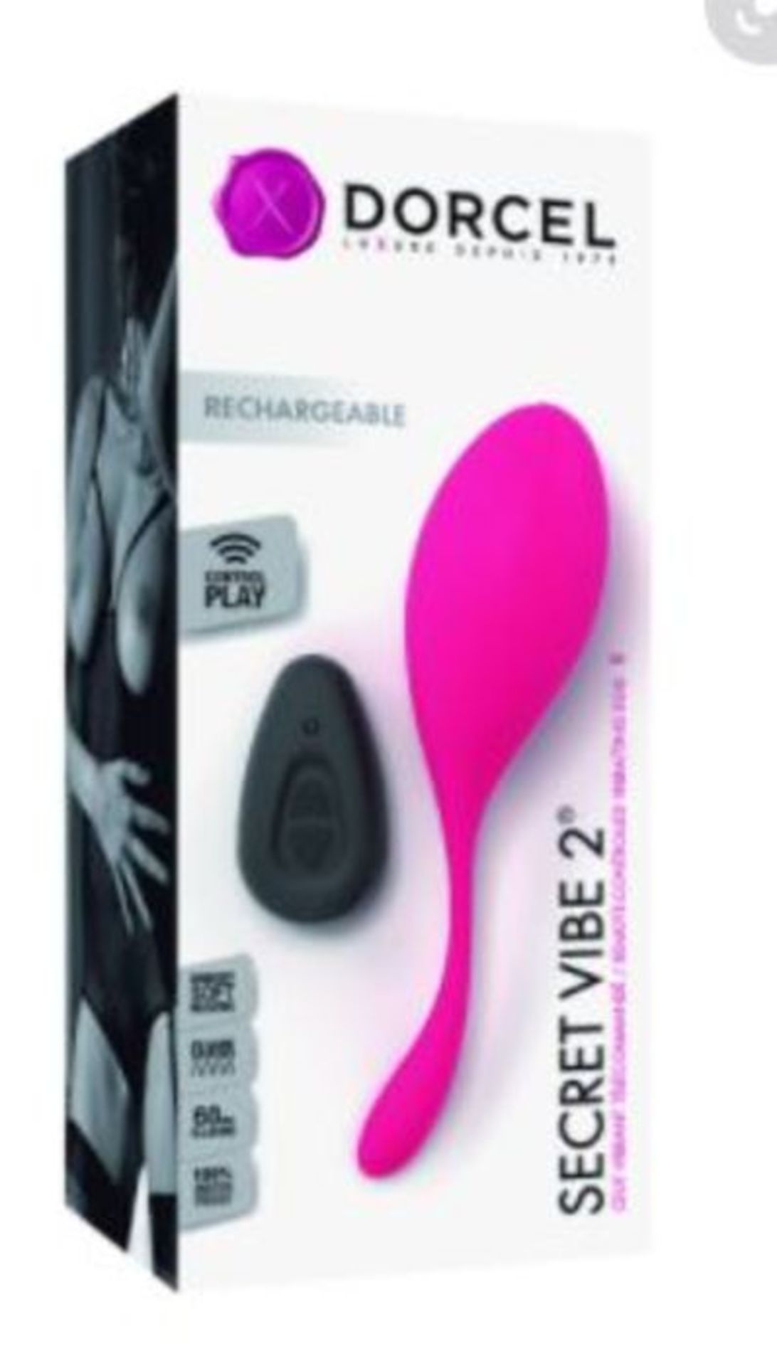 1 X MARC DORCEL SECRET VIBE 2 VIBRATING EGG / AS NEW / RRP £95.00