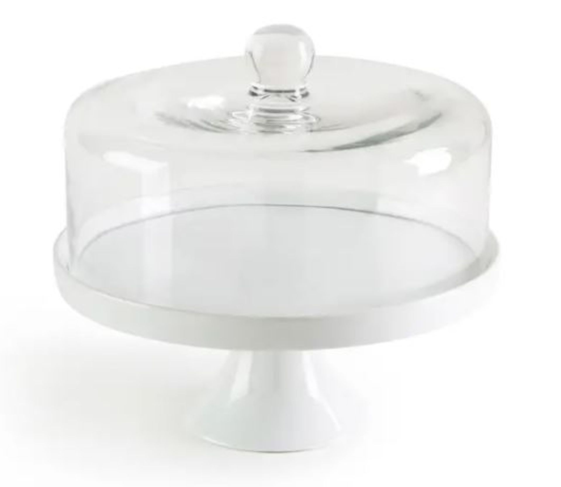 1 X TRENMA CAKE DISH WITH GLASS COVER / GRADE A / RRP £42.00