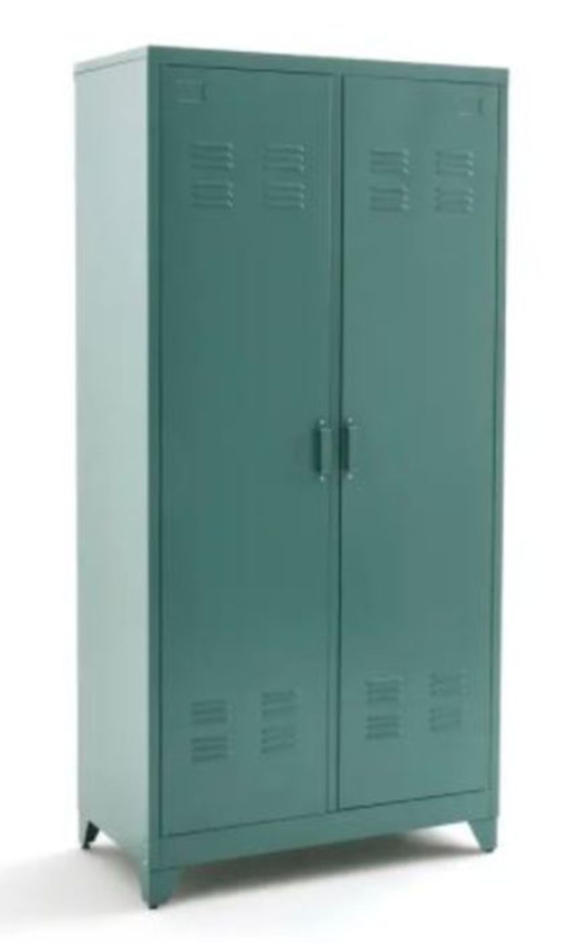 LA REDOUTE HIBA METAL WARDROBE WITH 2 DOORS