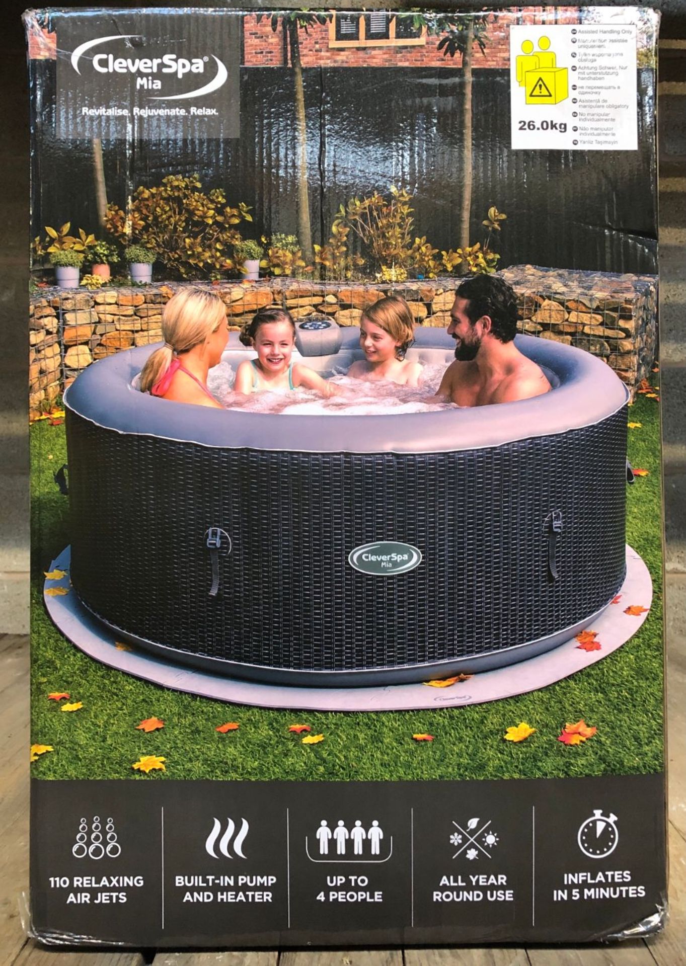 1 x CLEVERSPA MIA 4 PERSON HOT TUB - RRP £413.7