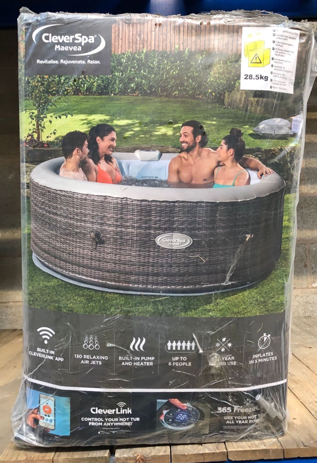 1 x CLEVERSPA MAEVE 6 PERSON HOT TUB - RRP £524.12