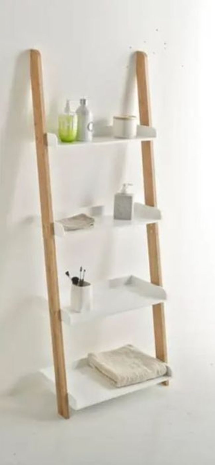 LA REDOUTE LINDUS BATHROOM STORAGE LADDER WITH 4 SHELVES