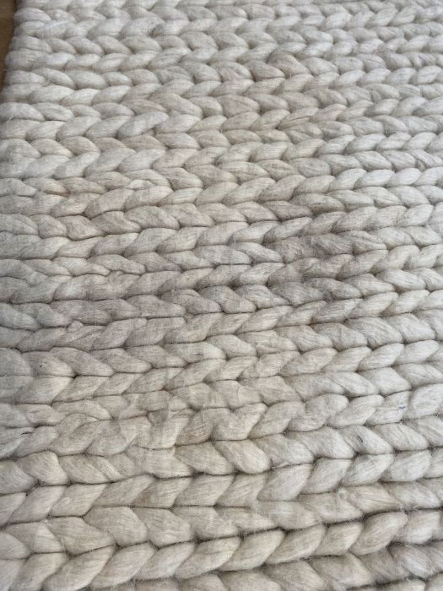 LA REDOUTE DIANO PURE WOOL KNIT EFFECT RUG / 160X230CM - Image 2 of 2