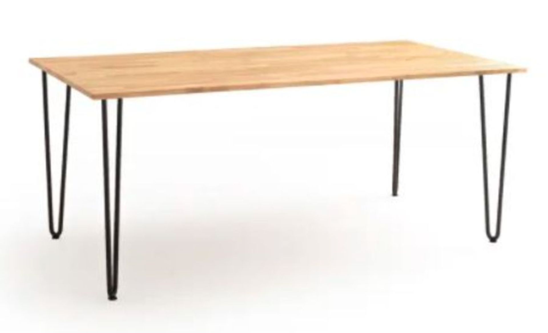 LA REDOUTE ADZA SOLID OAK DINING TABLE (SEATS 8)