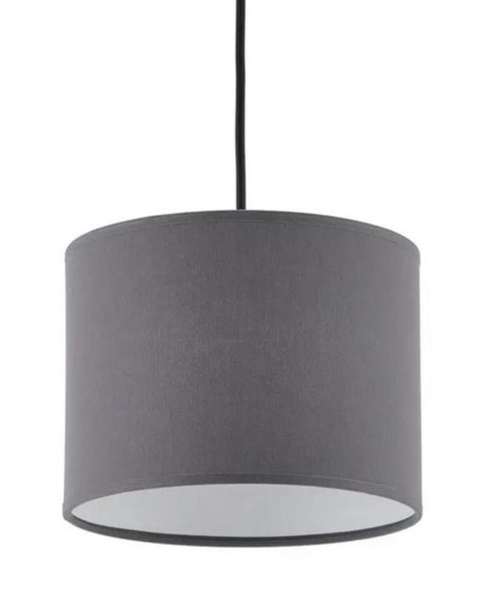 1 X LA REDOUTE FALKE CEILING/LAMP SHADE IN GREY 20CM DIAMETER / RRP £24.00 / GRADE A