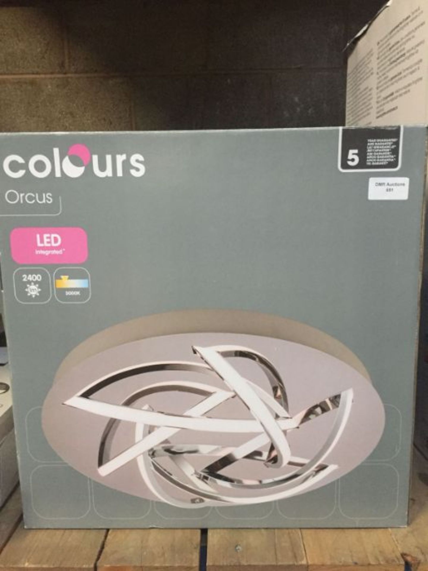 1 X ORCUS CHROME EFFECT 6 LAMP CEILING LIGHT / RRP £75.00 / UNTESTED CUSTOMER RETURN