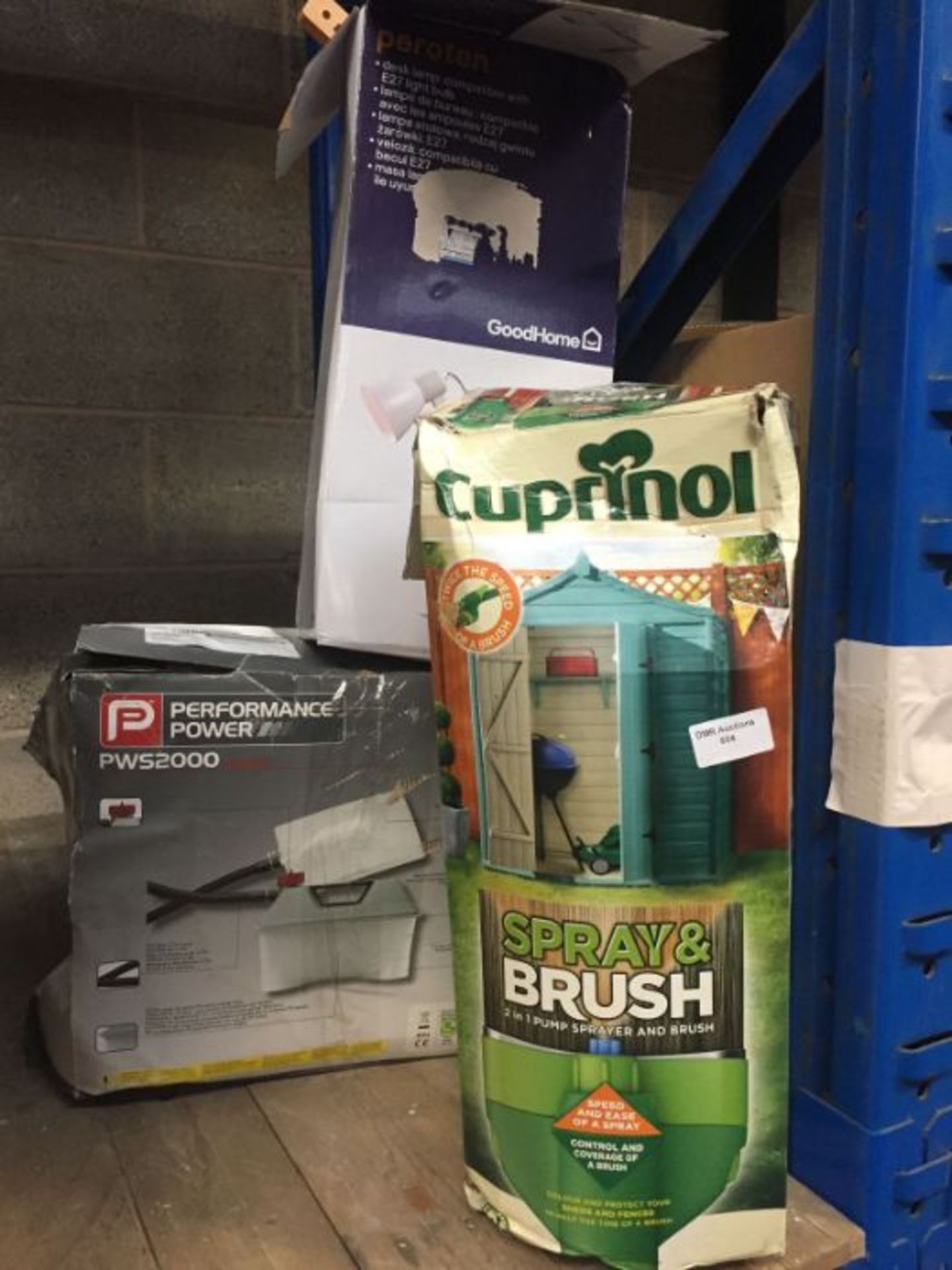 1 X LOT TO CONTAIN 3 X ASSORTED DIY PRODUCTS, ITEMS TO INCLUDE : CUPRINOL FENCE SPRAYER, WALLPAPER