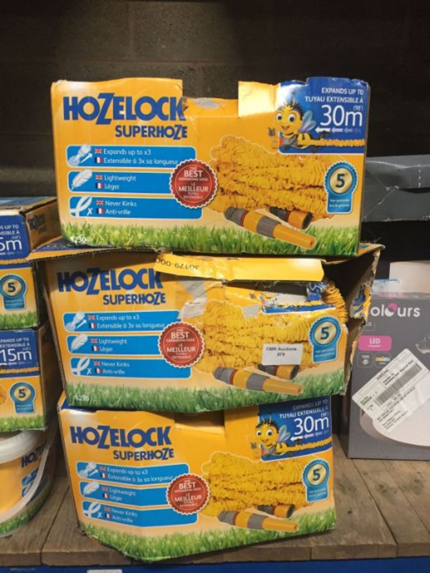 11 X HOZELOCK SUPERHOZE 30M EXPANDING HOSEPIPES / RRP £550.00 / UNTESTED CUSTOMER RETURNS