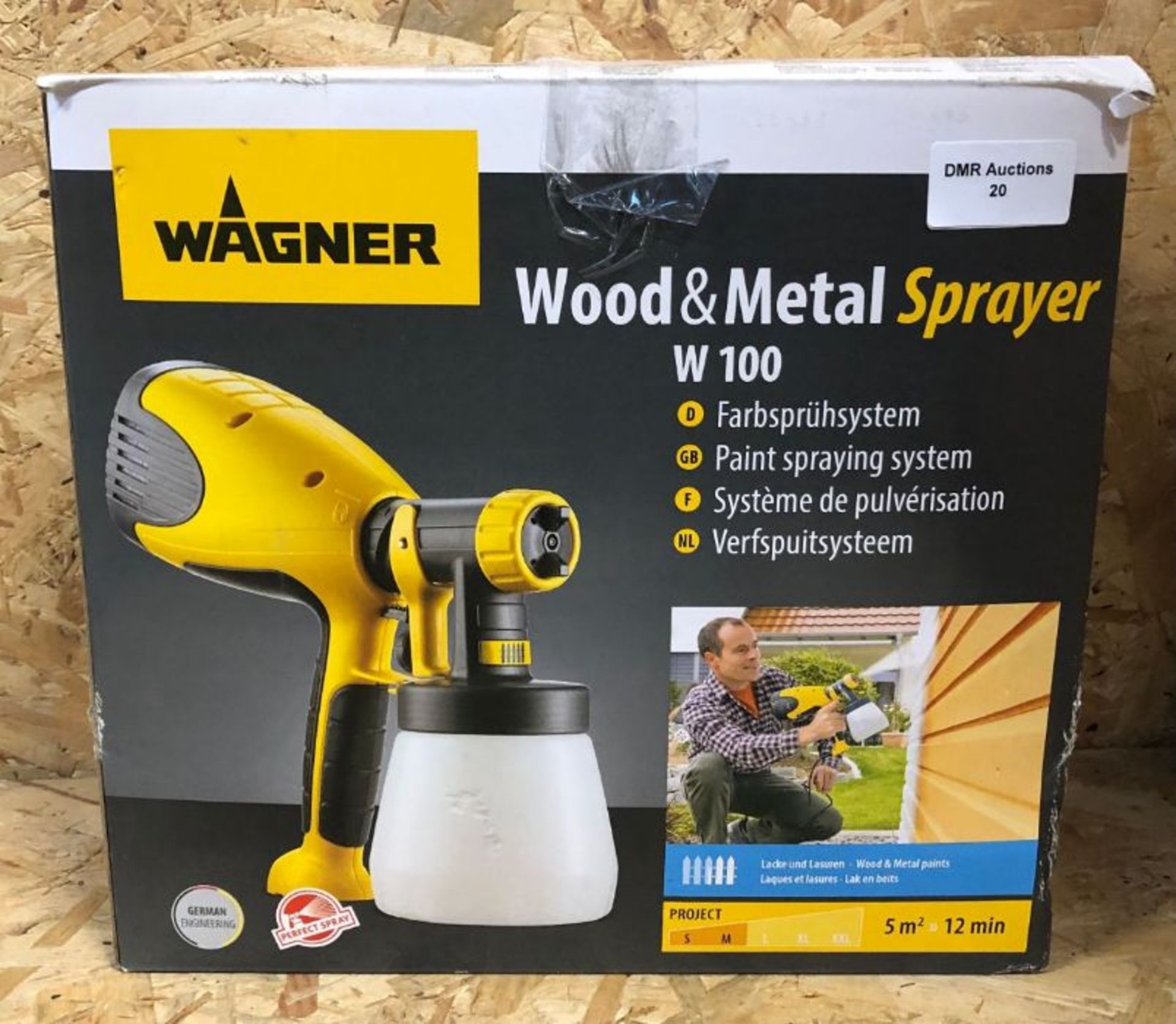 1 X WAGNER 230V 280W PAINT SPRAYER W100 / RRP £50.00 / UNTESTED CUSTOMER RETURN