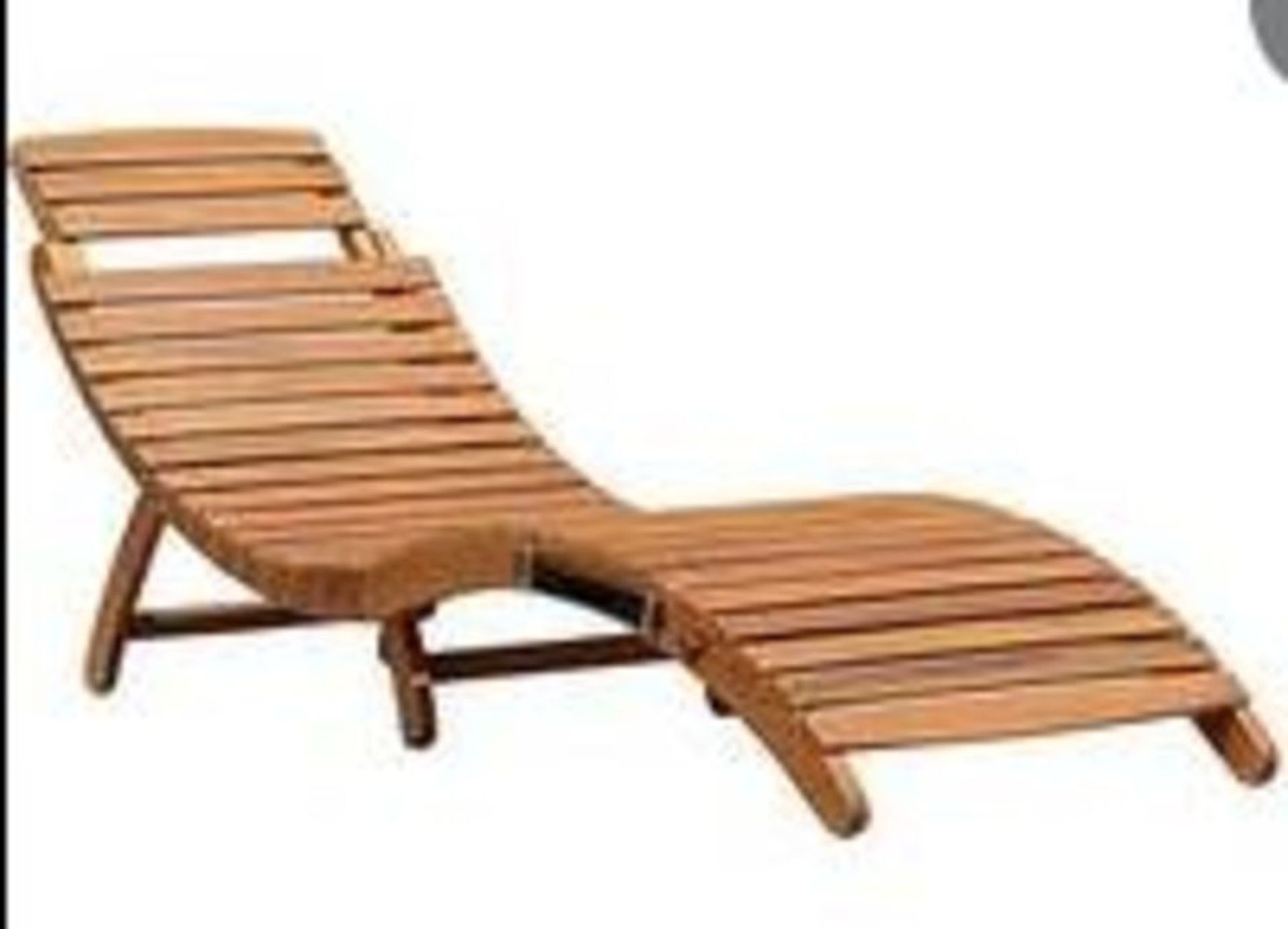 1 X STOCKHOLM LOUNGER (WOODEN) RRP £99.99 / UNTESTED CUSTOMER RETURNS