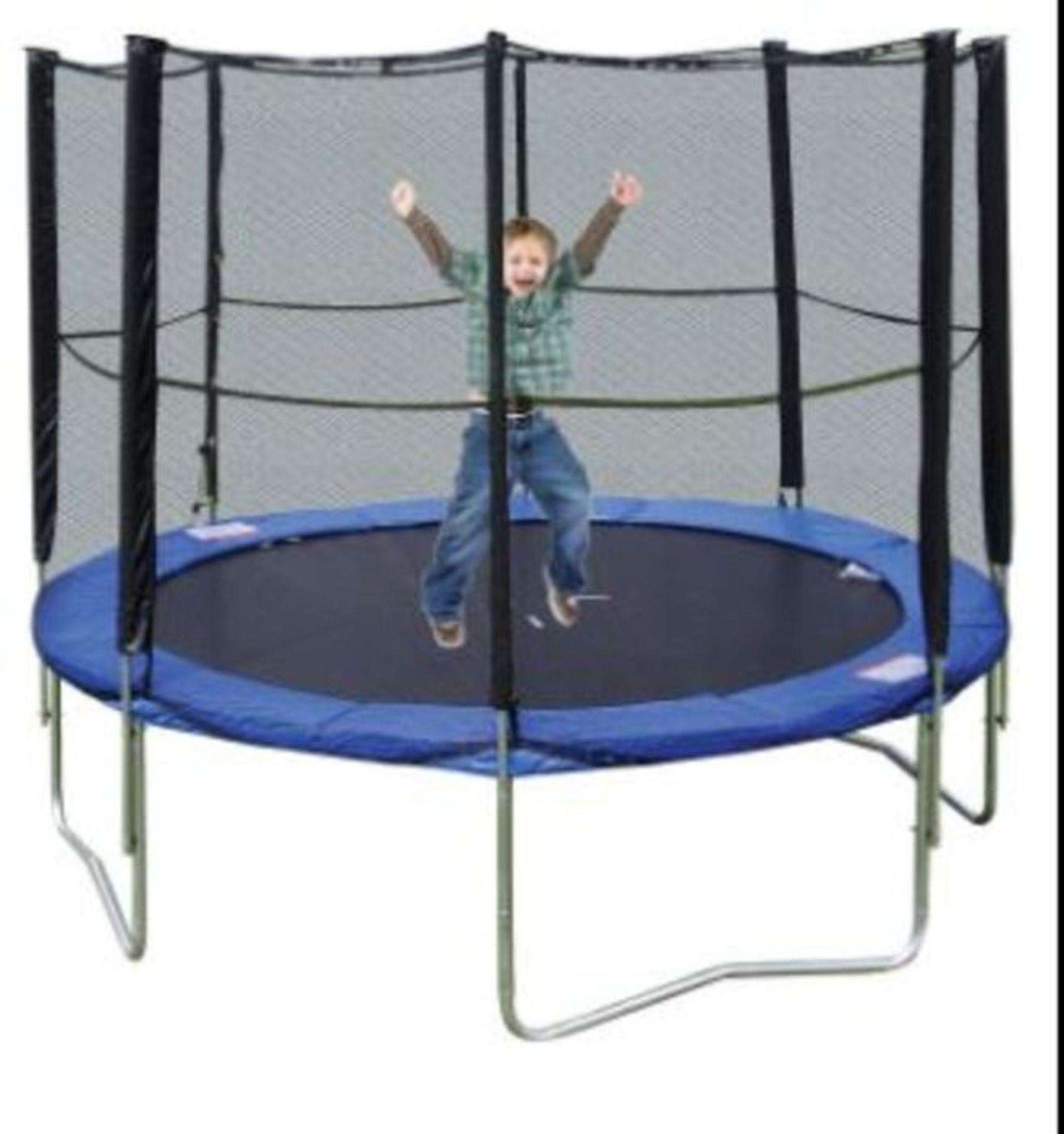 1 X HEDSTROM 8FT TRAMPOLINE WITH ENCLOSURE / RRP £99.99 / UNTESTED CUSTOMER RETURNS
