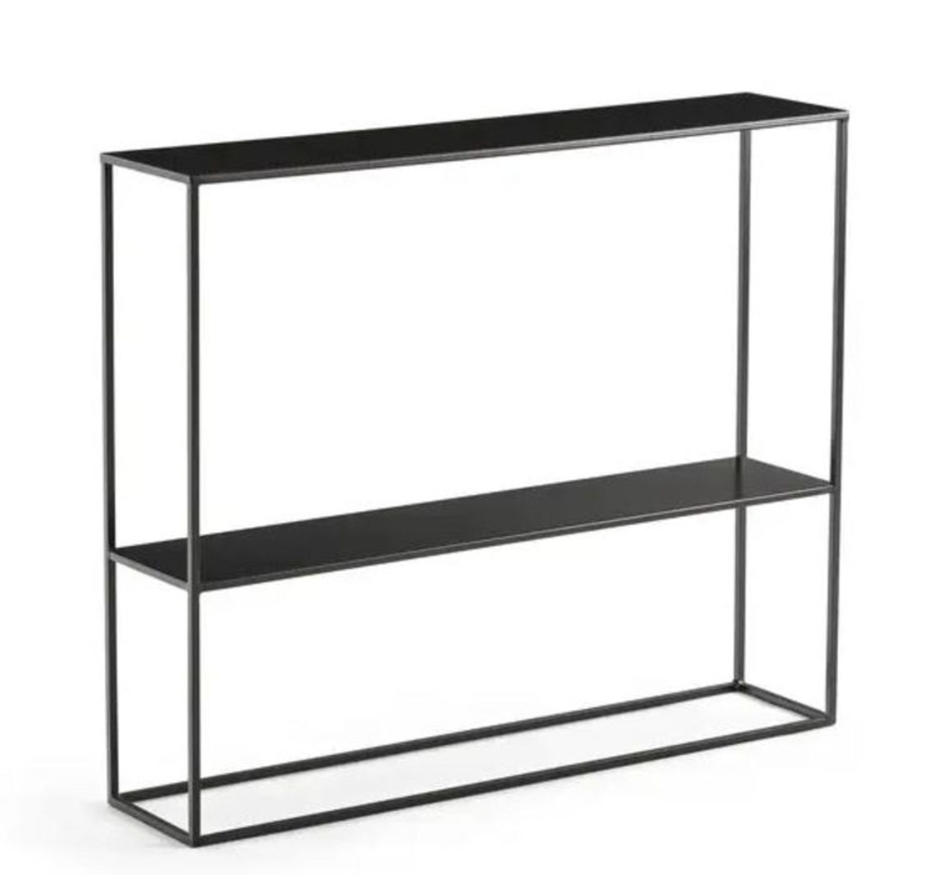 LA REDOUTE HIBA METAL TWO-TIER CONSOLE TABLE