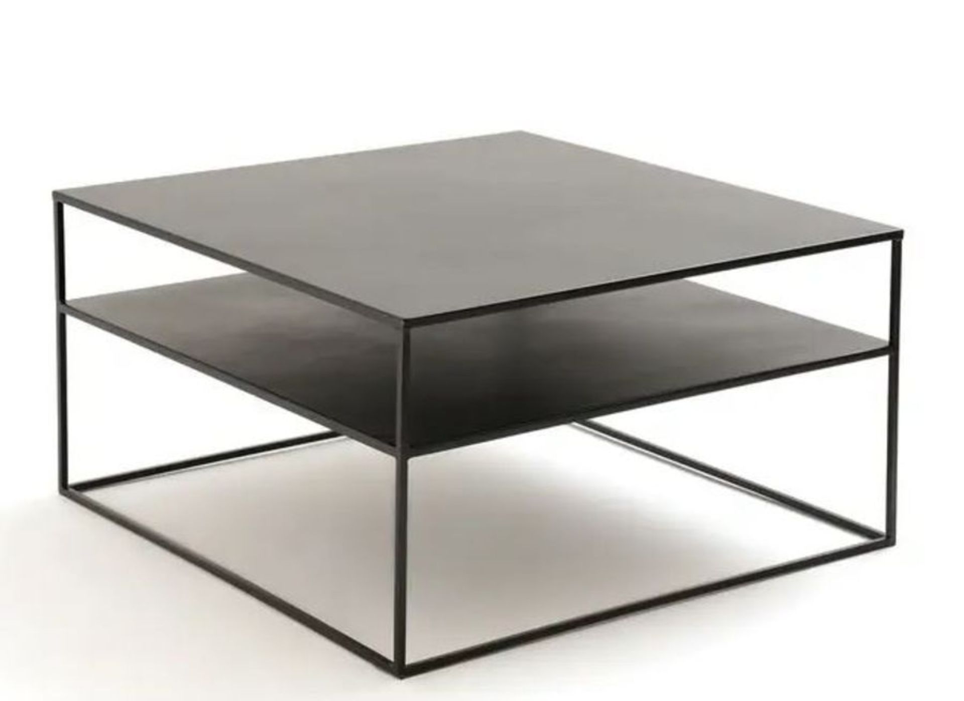 LA REDOUTE HIBA SQUARE STEEL COFFEE TABLE