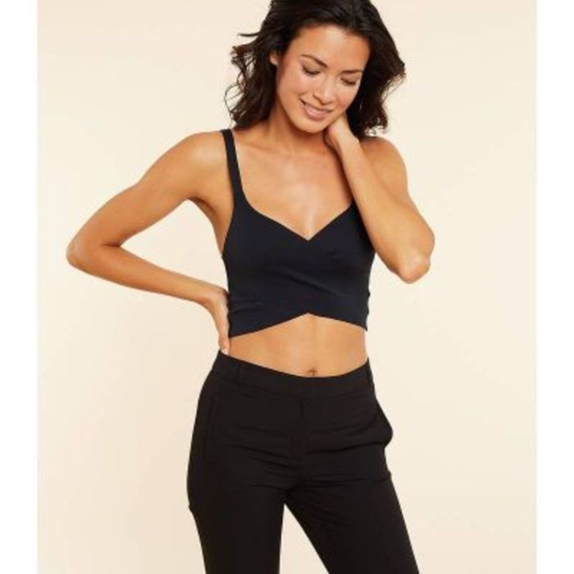ETAM - 24 HOURS WRAPOVER BRALETTE WITHOUT UNDERWIRING - BLACK - SIZE: XS (UK 6). RRP £36.00 AS NEW - Image 3 of 3