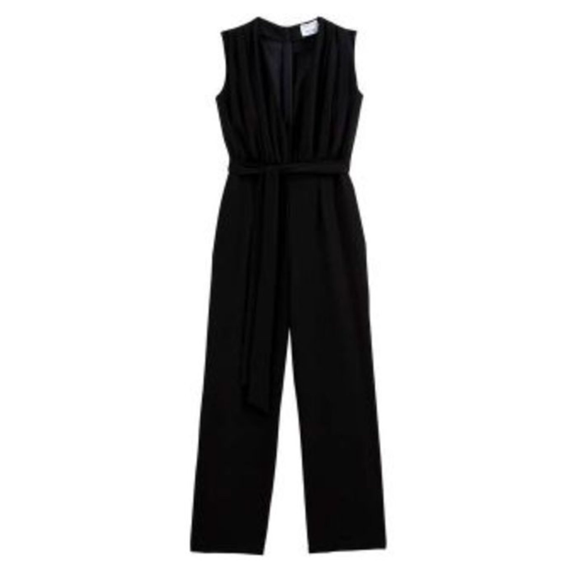 BALZAC PARIS X LA REDOUTE COLLECTIONS - SLEEVELESS PLUNGE NECK JUMPSUIT, LENGTH 31.5" - BLACK -