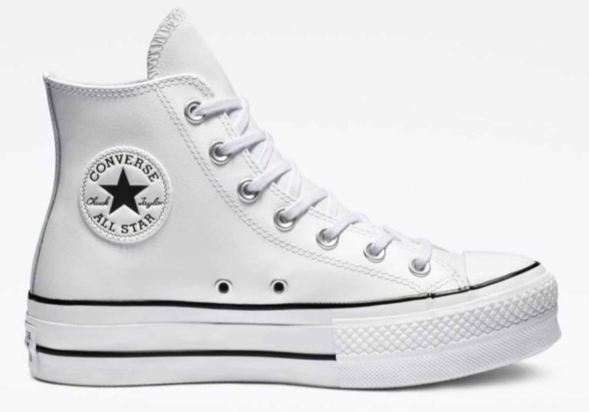 1 X CONVERSE CLEAN LEATHER PLATFORM CHUCK TAYLOR ALL STAR / SIZE UK 5.5 / RRP £80.00 /BRAND NEW /