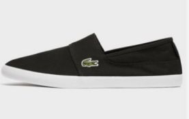1 X LACOSTE MENS MARICE BL 2 CANVAS SLIP ON TRAINERS / SIZE 9 / RRP £50.00 / BRAND NEW / GRADE A