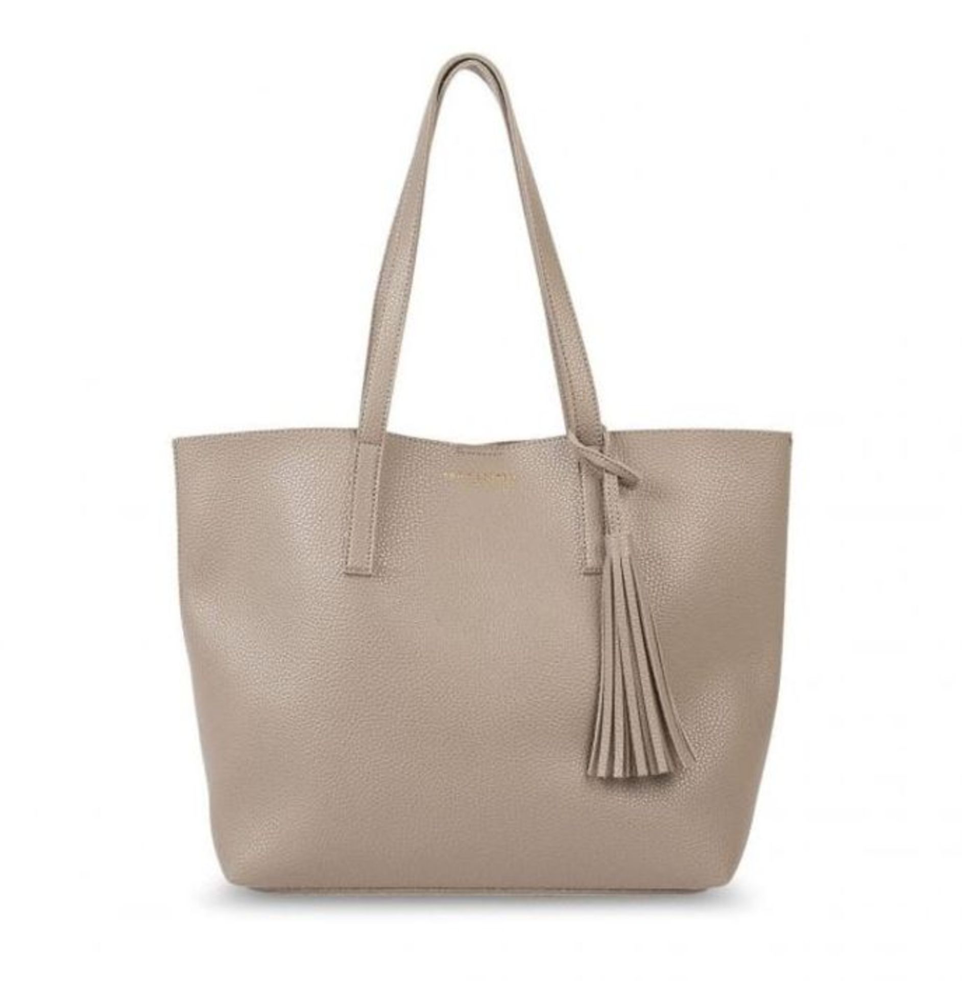 1 X KATIE LOXTON TAVI TASSEL TOTE BAG - TAUPE / RRP £40.00 / GRADE A