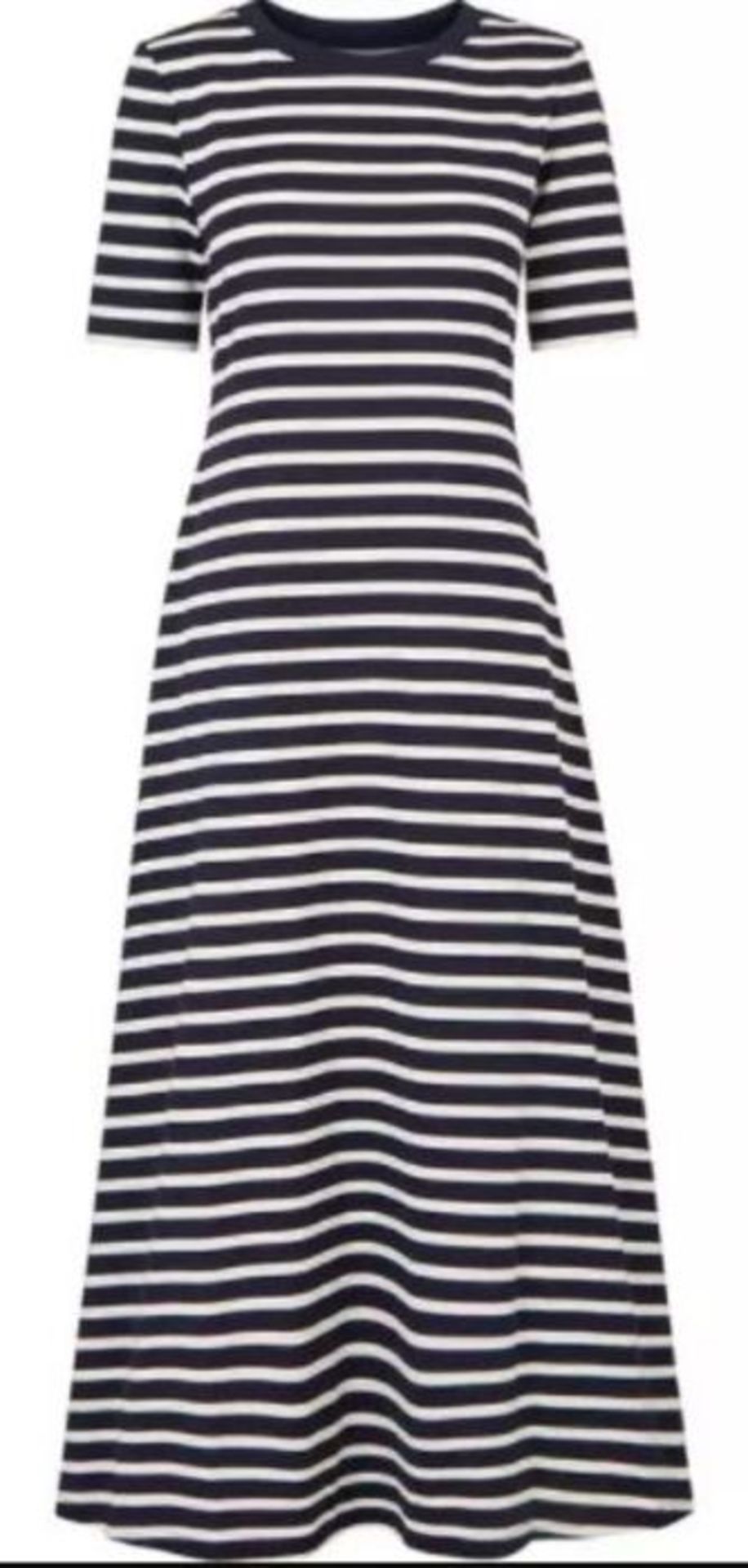 1 X KATE SPADE NEW YORK STRIPED MIDI DRESS - BLUE/WHITE / SIZE M / RRP £175.00 / BRAND NEW TAGS