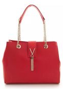 1 X VALENTINO BAGS DIVINA LARGE TOTE BAG - RED / RRP £125.00 / GRADE B/C, SIGNS OF WEAR AND TEAR.