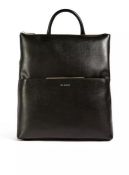 1 X TED BAKER KRYSHIA SAFFIANO BAR DETAIL BACKPACK - BLACK / RRP £177.00 / GRADE A/B, TWO SMALL