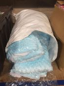 1 LOT TO CONTAIN A POSTAL SACK FILLED WITH AS NEW SEALED BABY BLANKETS IN BLUE