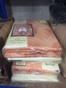1 LOT TO CONTAIN 5 X PACKS OF CURTAINS IN ASSORTED SIZES AND COLOURS