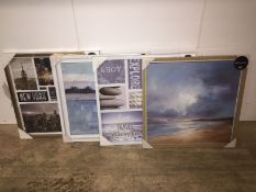1 X LOT TO CONTAIN APPROX 18 ARTHOUSE CANVASES MEDIUM SIZES / AVERAGE RRP £360.00 / GRADES A-B