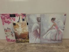1 X LOT TO CONTAIN APPROX 19 ARTHOUSE CANVASES LARGE SIZES / AVERAGE RRP £380.00 / GRADES A-B