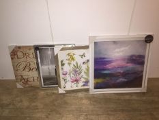 1 X LOT TO CONTAIN APPROX 11 ARTHOUSE CANVASES MEDIUM TO LARGE SIZES / AVERAGE RRP £220.00 /