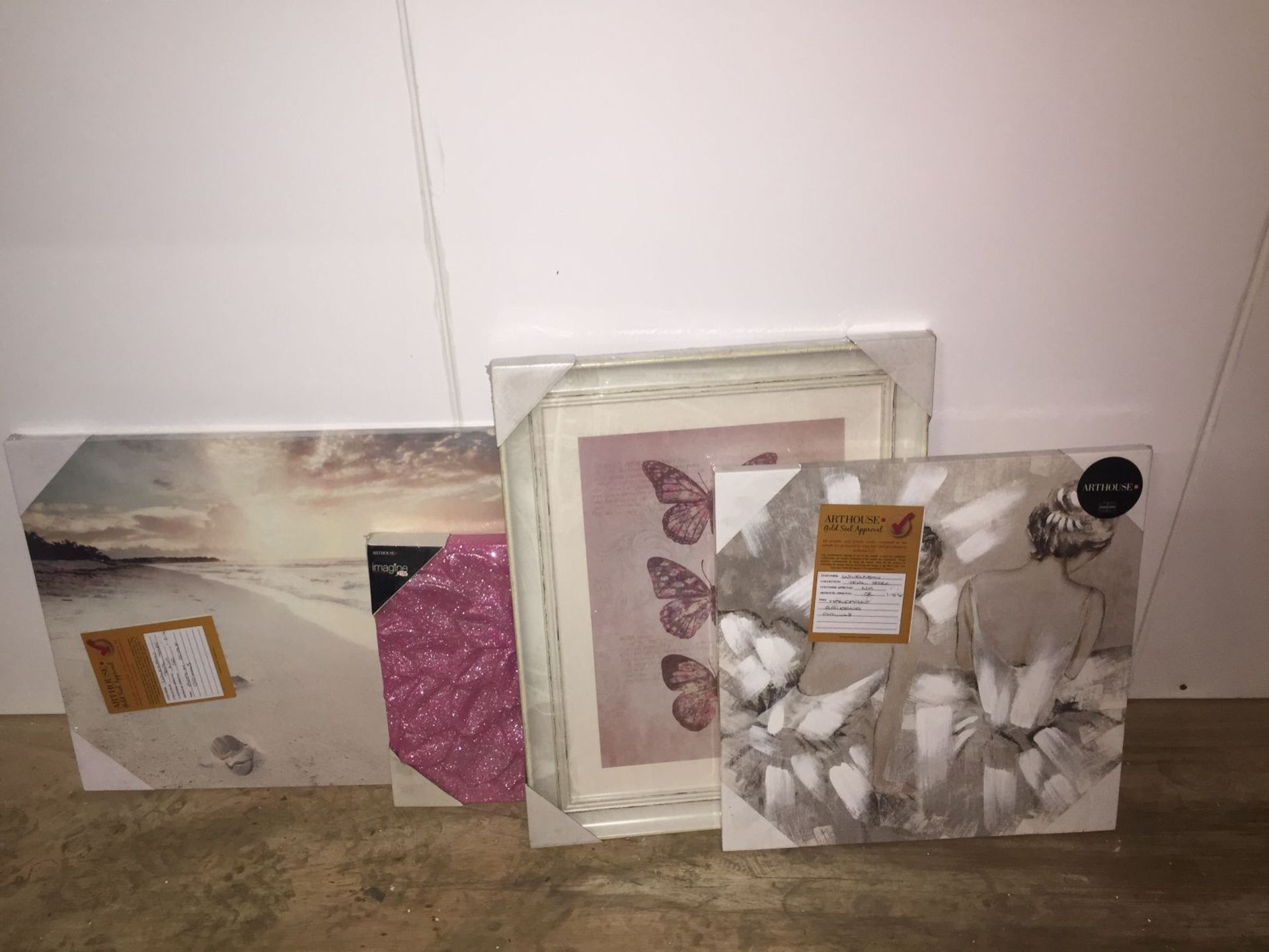 1 X LOT TO CONTAIN APPROX 11 ARTHOUSE CANVASES SMALL TO MEDIUM SIZES / AVERAGE RRP £110.00 /