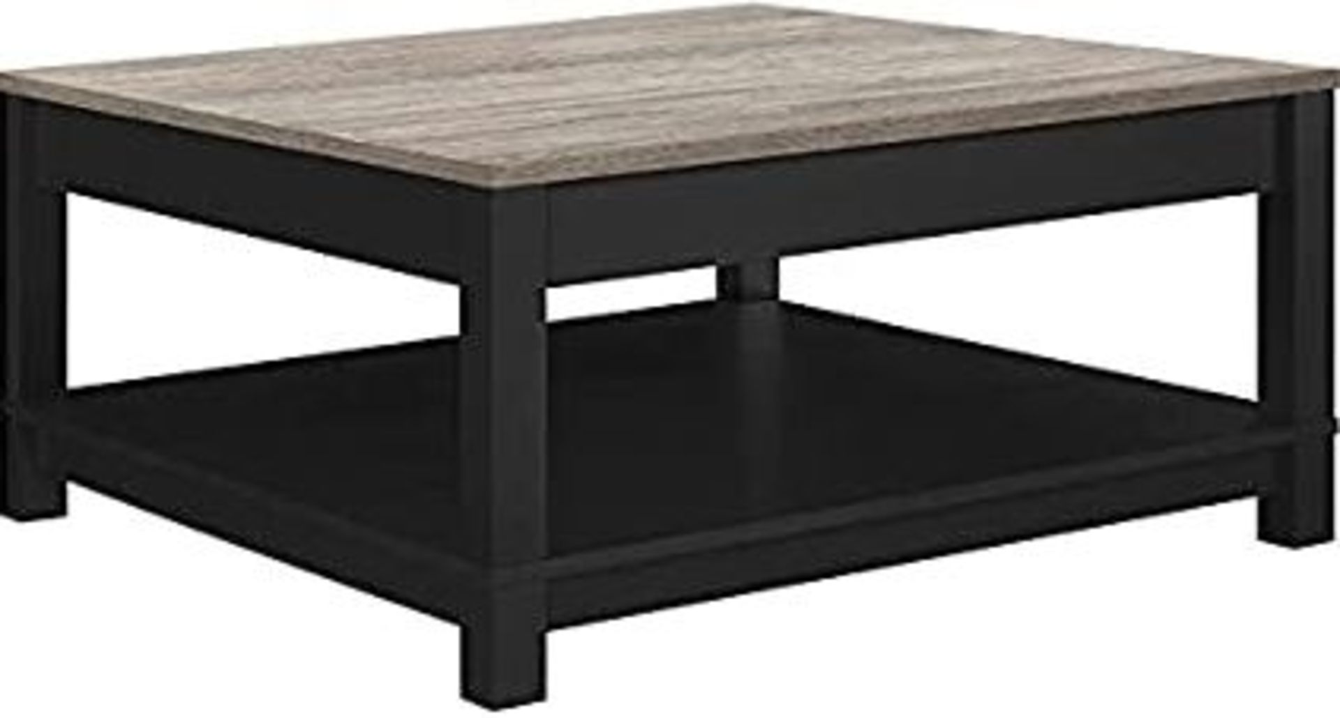 1 X AMERIWOOD HOME CARVER COFFEE TABLE, BLACK / RRP £107.70 / CUSTOMER RETURN. GRADE A/B