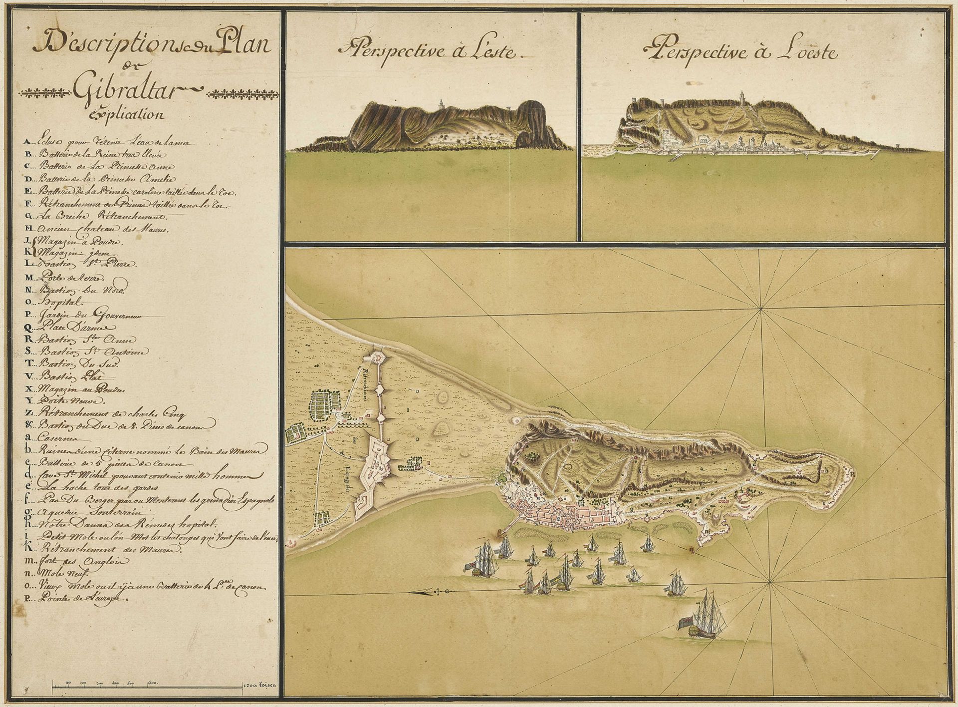 FRANKREICH, 18. JH.: Karten von Gibraltar. - Image 2 of 2