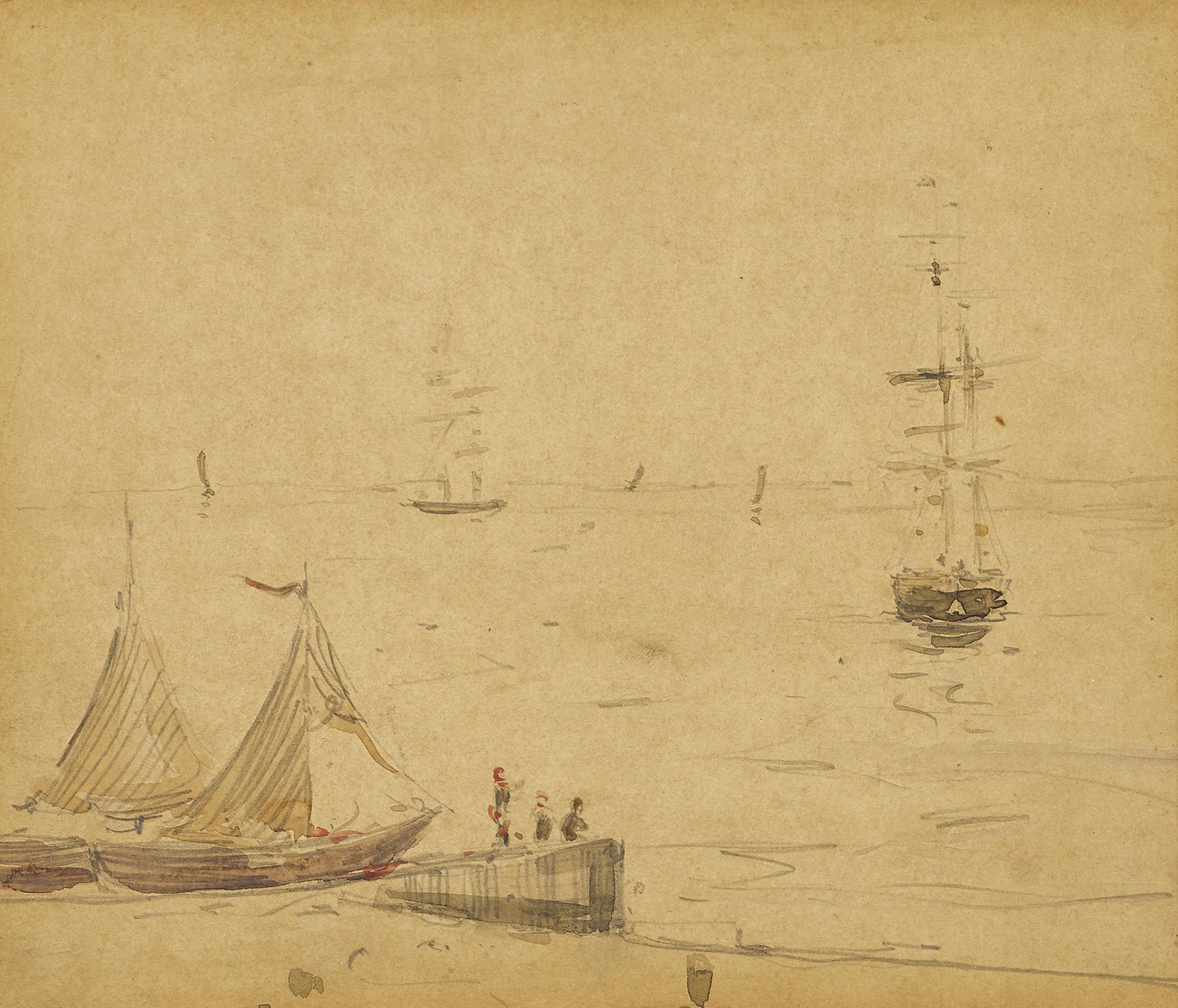 BOUDIN, EUGÈNE-LOUIS: Voiliers.