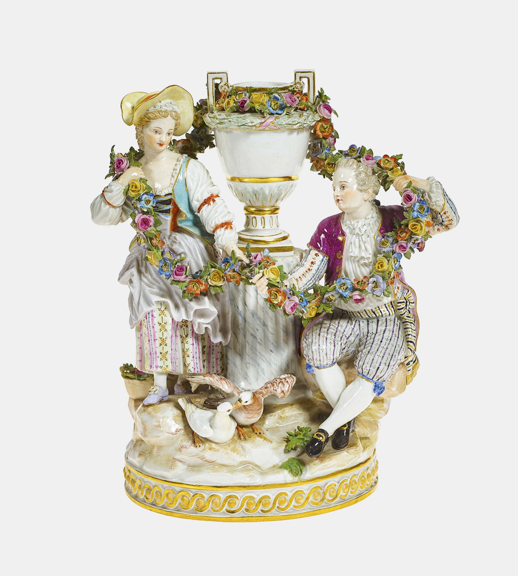 FIGURENGRUPPE: Meissen, um 1870 (Königliche Porzellan Manufaktur).