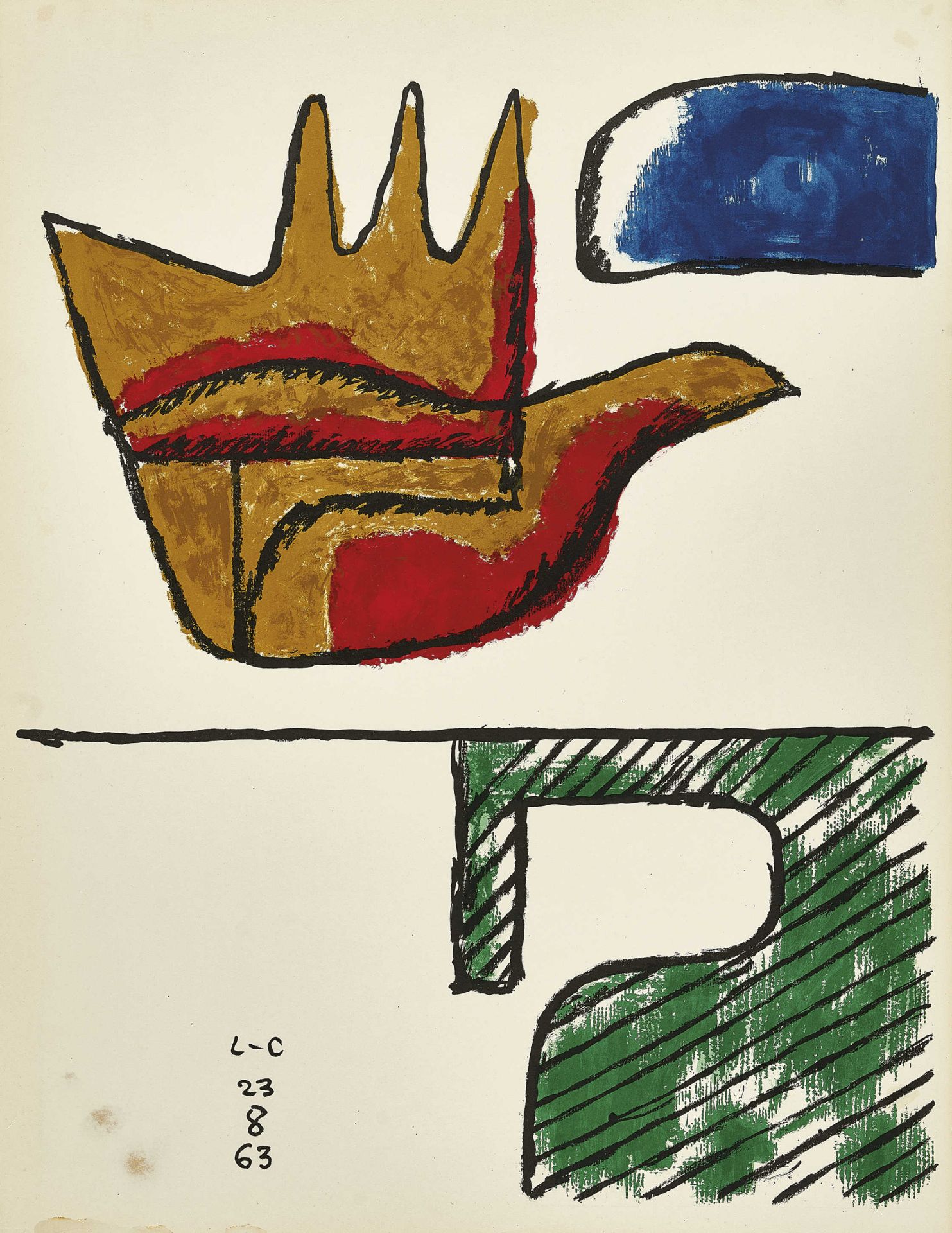 LE CORBUSIER (EIGTL. JEANNERET, CHARLES-ÉDOUARD): "La main ouverte".