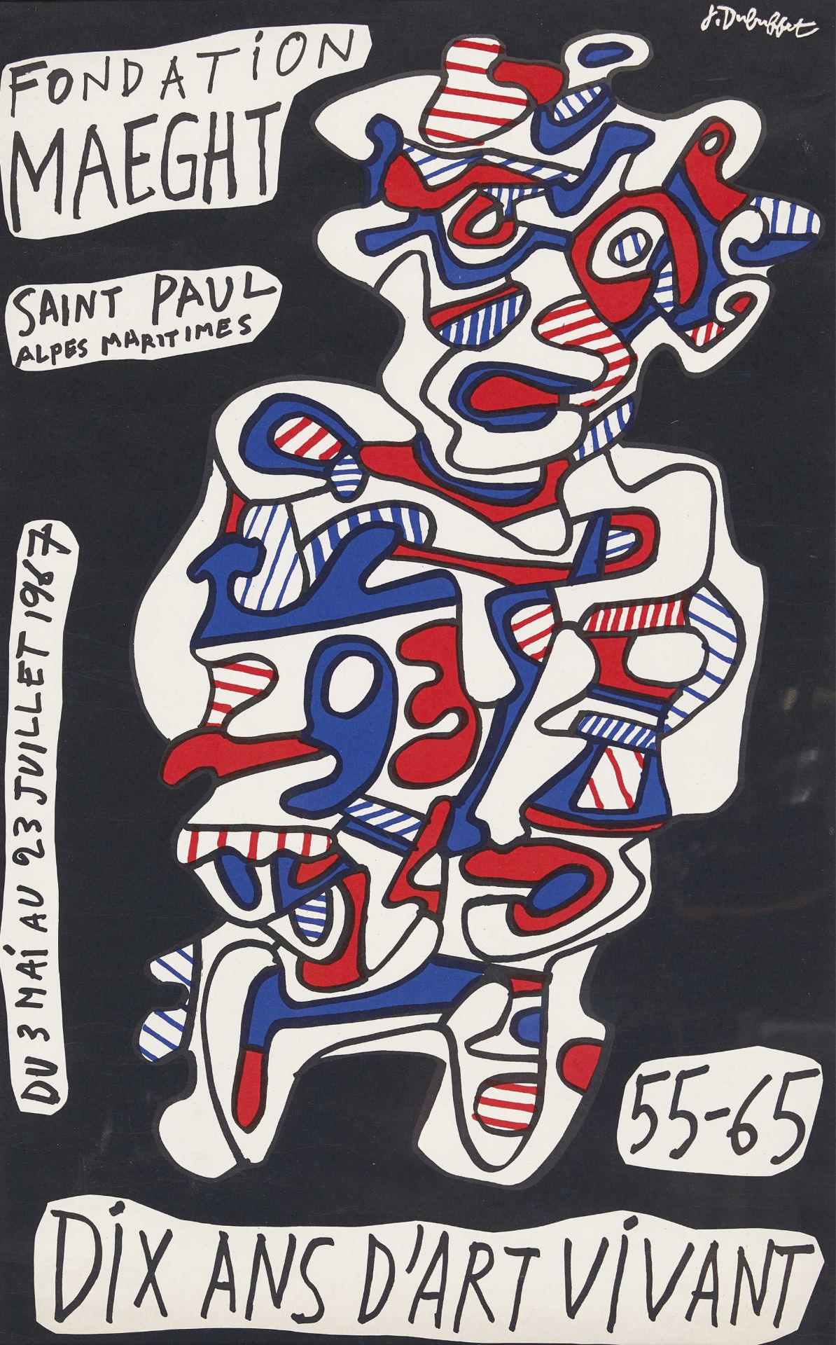 DUBUFFET, JEAN: "Fondation Maeght Saint Paul du 3 Mai au 23 Juillet 1967".