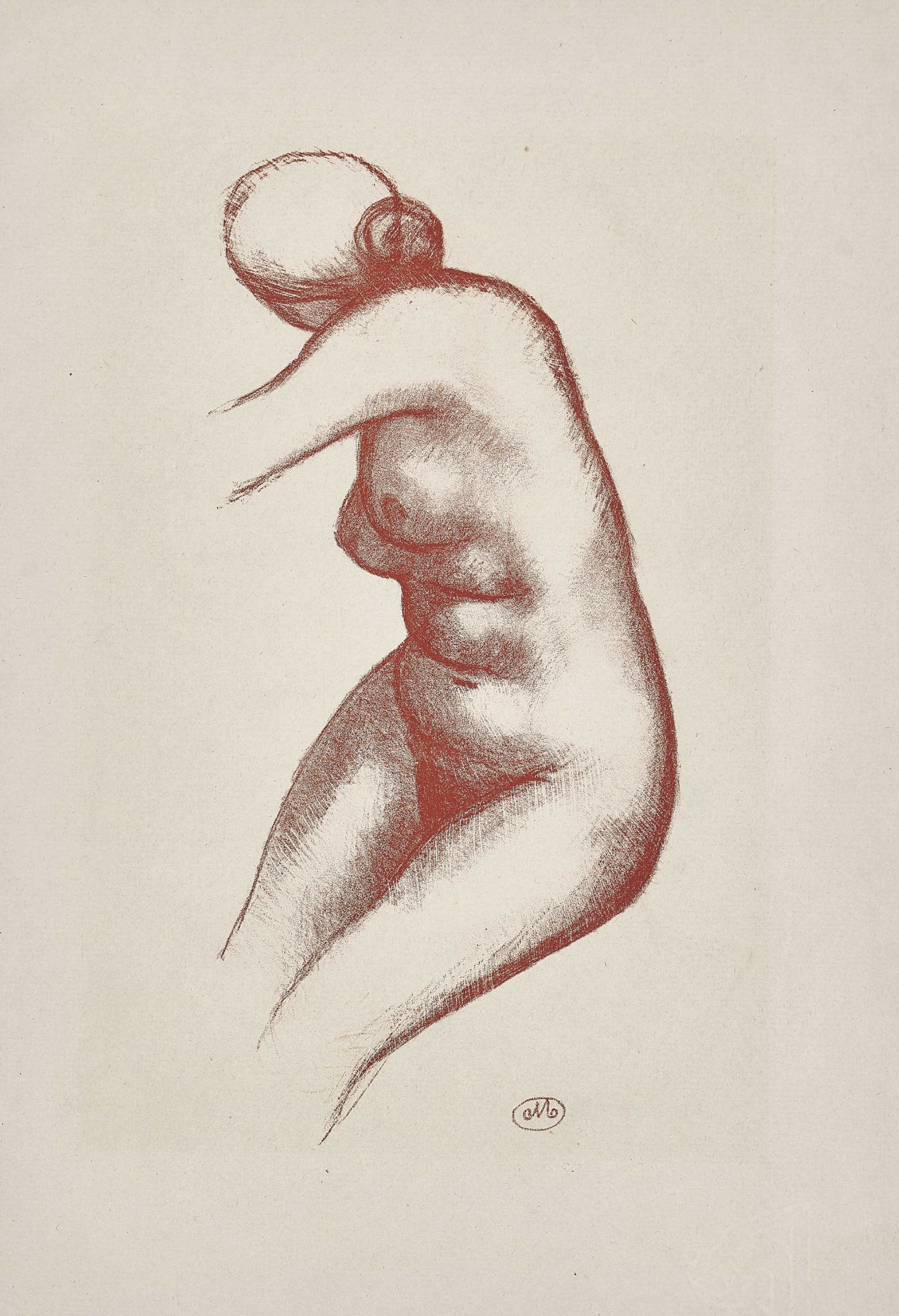 MAILLOL, ARISTIDE JOSEPH BONAVENTURE: "Femme nue".