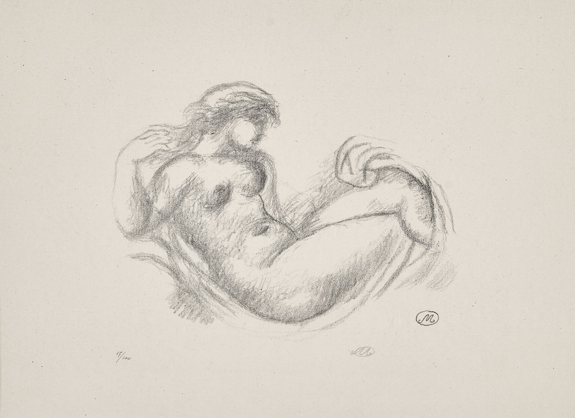 MAILLOL, ARISTIDE JOSEPH BONAVENTURE: "Femme en Berceau".