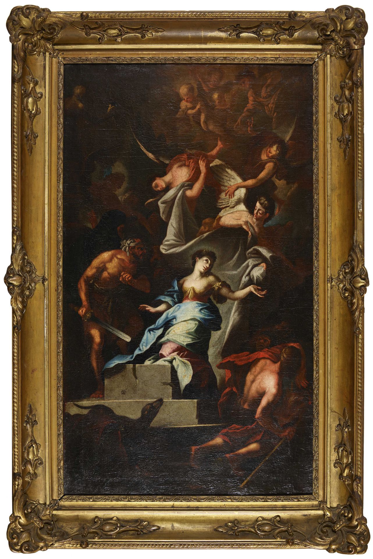 ITALIEN, 17. JH.: Martyrium der Heiligen Katharina von Alexandrien. - Image 2 of 7