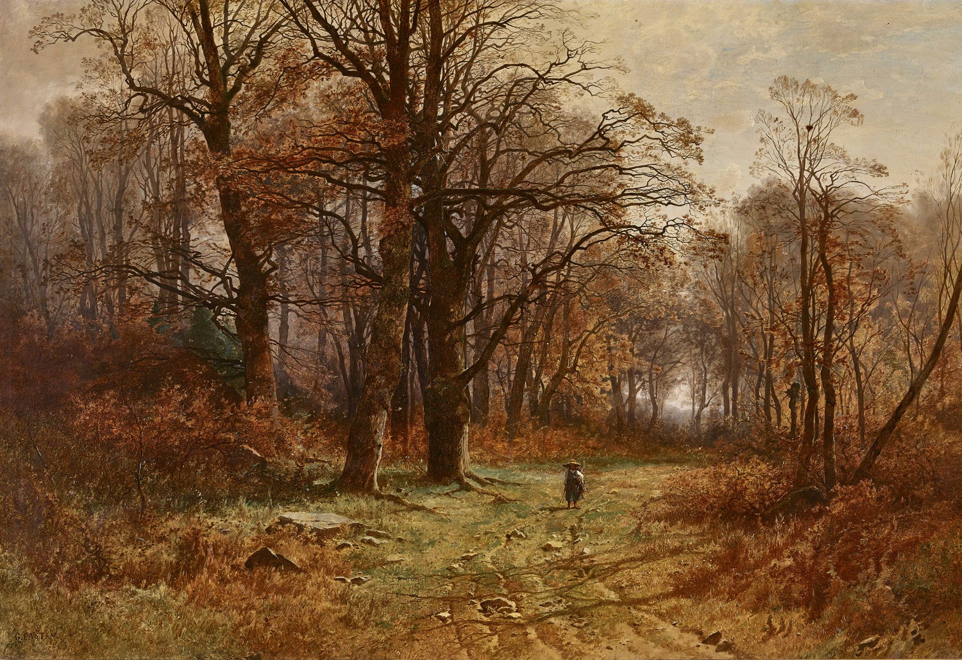 CASTAN, GUSTAVE EUGÈNE: Sous-bois.