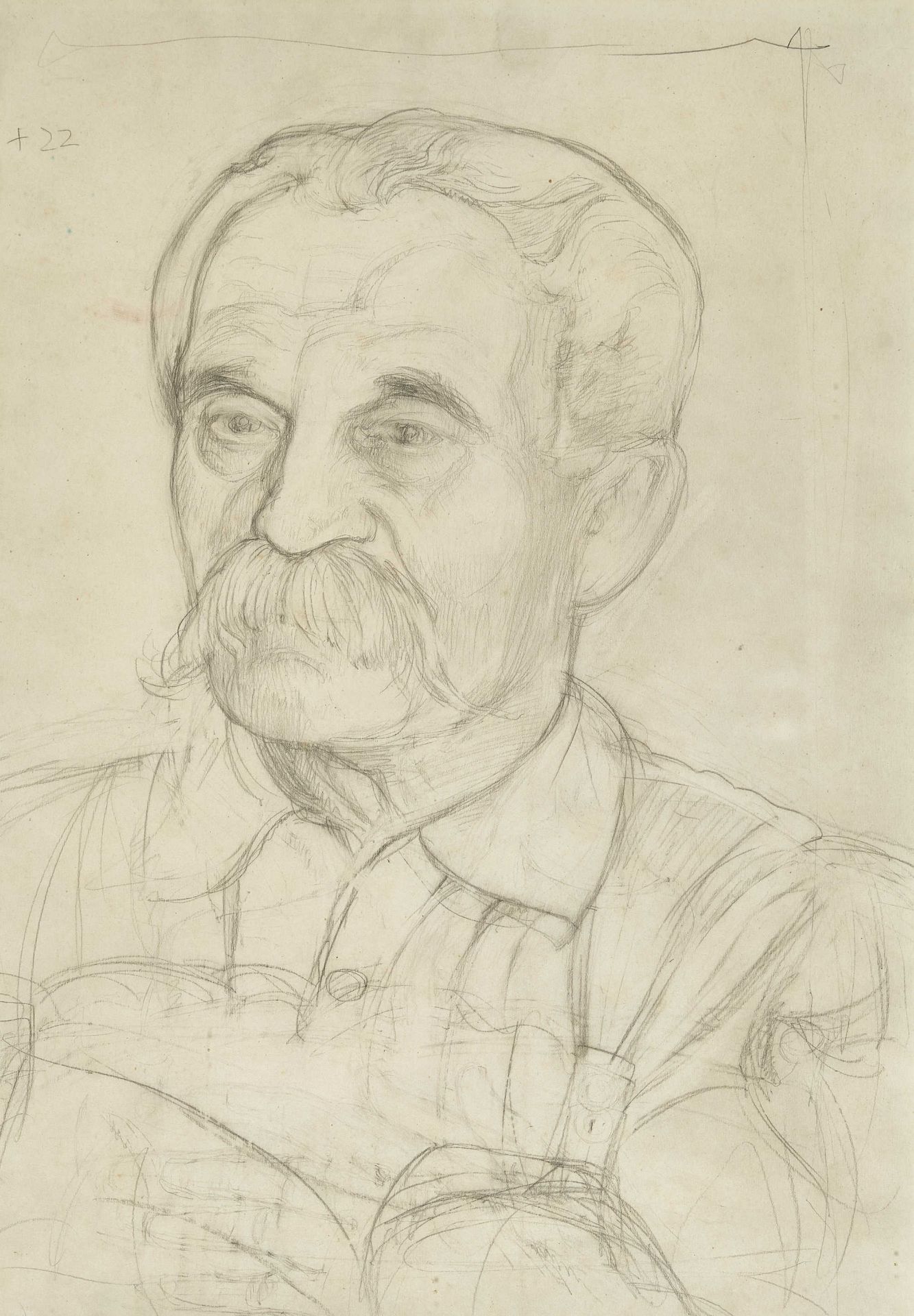 BIÉLER, ERNEST: Porträt des Chirurgen César Roux (1857-1934).